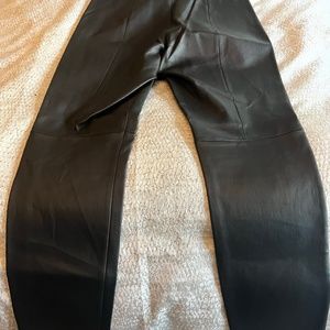 New Without Tags Black Learher Pants